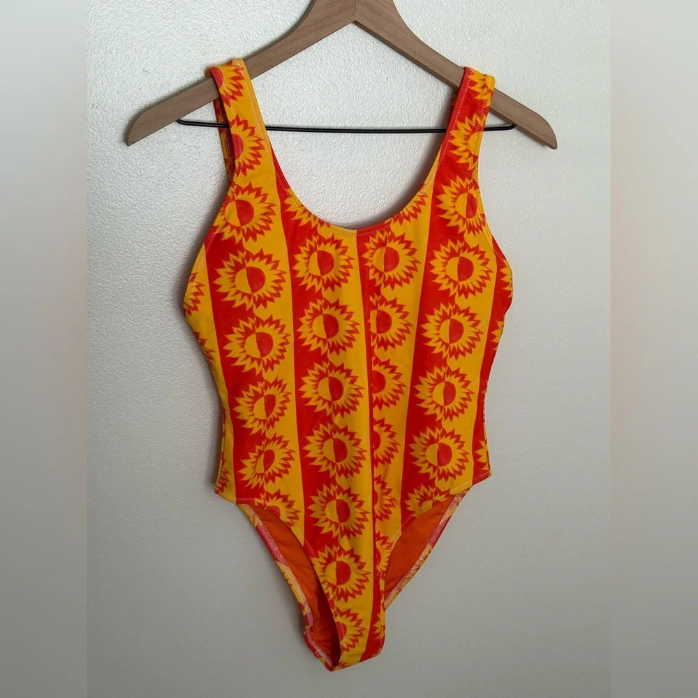FREE PEOPLE It's Now Cool The Showtime Printed One-Piece Swimsuit
